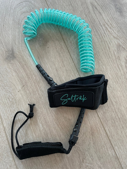 Coiled SUP Leash 2,5–3 m – Svart