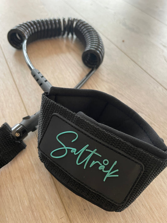 Coiled SUP Leash 2,5–3 m – Svart
